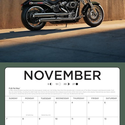 SourceToHome FuenteACasa Harley-Davidson 2027 12x12: 16-Month Calendar--September 2026 through — Home & Lifestyle