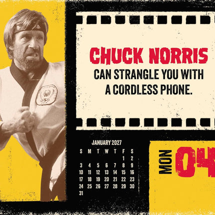 2027 Chuck Norris Day-at-a-Time Calendar