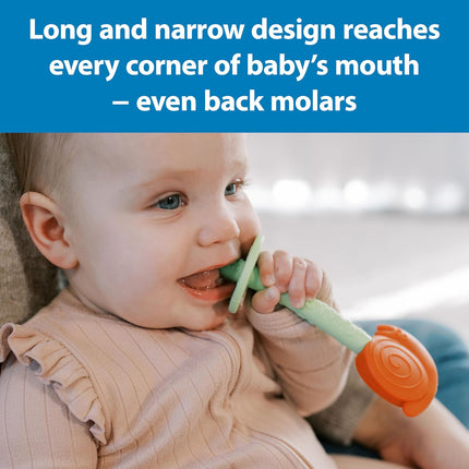 Baby Teething Tubes, Bee and Snail Silicone Teether Sticks, BPA Free, 3m+, 2-Pack