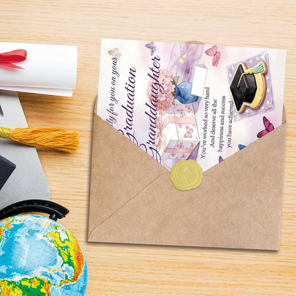 SourceToHome FuenteACasa OJsensai Special Granddaughter Graduation Card for her — Home & Lifestyle