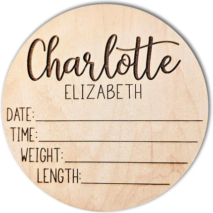 LittleNest NidoPequeño Name Sign, Birth Announcement Sign for Hospital, newborn essentials — Baby & Toddler