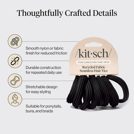 Seamless Hair Ties No Damage - Stretchable Hair Bands for Strong All-Day — Home & Lifestyle