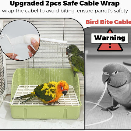 Automatic Parakeet Bird Bath with Pump