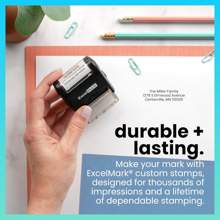 Custom Self-Inking Rubber Stamp - Small