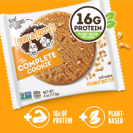 Peanut Butter Protein Cookies, 4 oz, Pack of 12