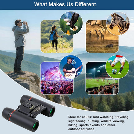 30x60 Mini Compact Binoculars for Adults and Kids
