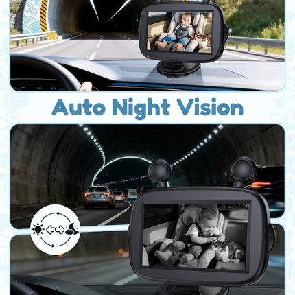 HD 1080P Day & Night Vision Car Seat Camera