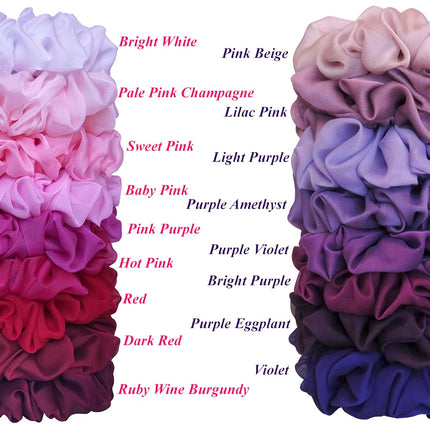 7-Inch Soft Chiffon Big Hair Scrunchie Ponytail Holder