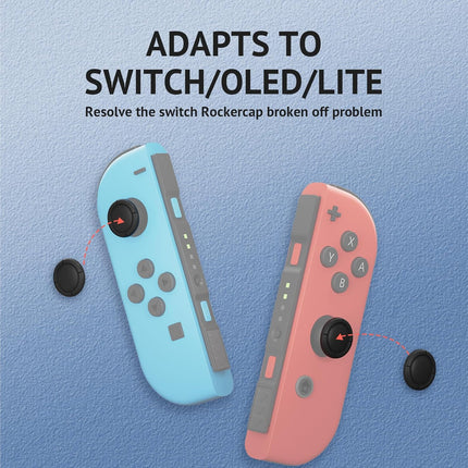 6Pcs Silicone Analog Stick Covers, Joy-con Controller Thumb Grips, Joystick Replacement Caps