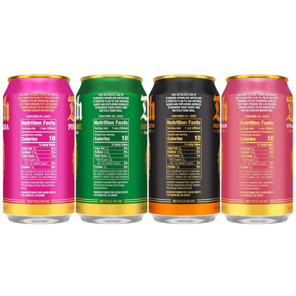 Soda-Flavored Sparkling Water Variety Pack, 12 fl oz Cans, Pack of 12