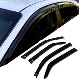 4-pc Tinted Smoke Out-Channel Window Visor Deflector Rain Guard Set