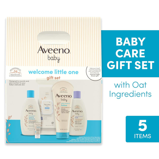 Welcome Little One Baby Essentials Gift Set, 5 Items