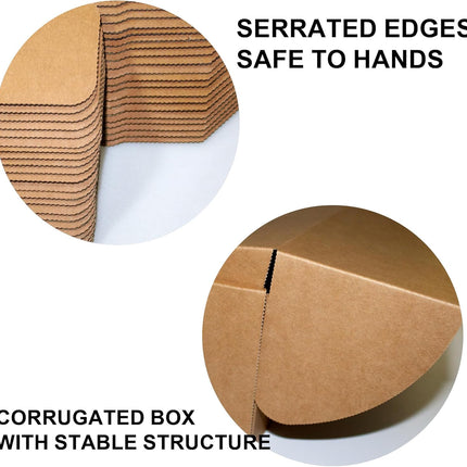 12x9x3 Brown Corrugated Shipping Boxes, 20-Pack