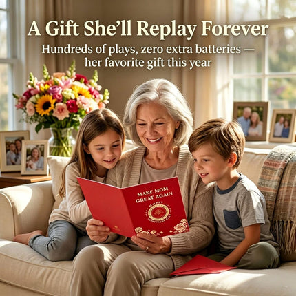 SourceToHome FuenteACasa Mother's Day Talking Card, Make Mom Great Again Card Funny Mother's Day — Home & Lifestyle
