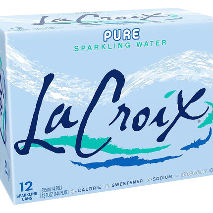 Pure Sparkling Water, 12 Fl Oz Cans, Pack of 12