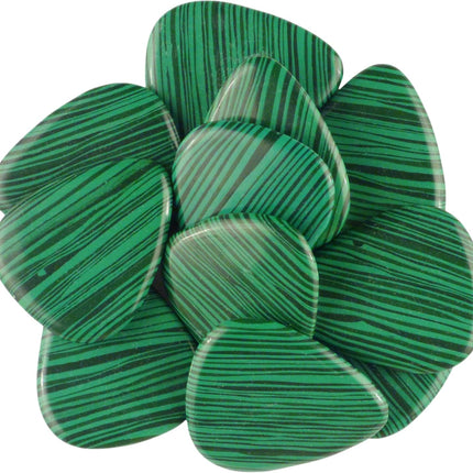 SourceToHome FuenteACasa Green Malachite Stone Guitar Or Bass Pick - 3.0 mm Ultra Heavy Gauge — Home & Lifestyle