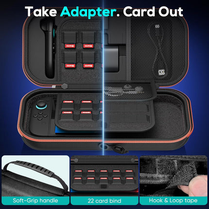 Charge-Inside Carrying Case for Switch Consoles