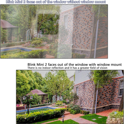 2-Pack Black Adhesive Window Camera Mounts for Indoor Glass Monitoring