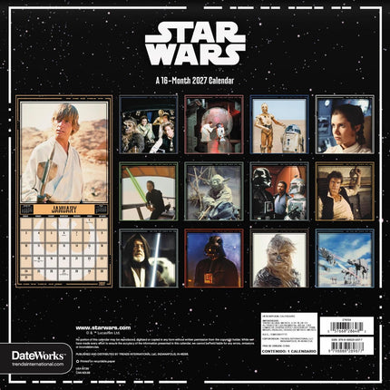 2027 Space Saga Wall Calendar