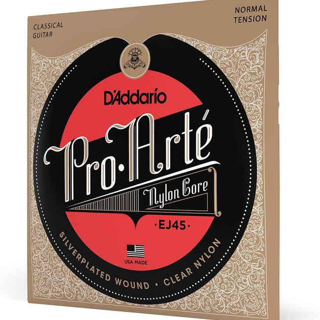 Pro Arte Nylon Classical Guitar Strings, EJ45 Normal Tension, 6-String Set
