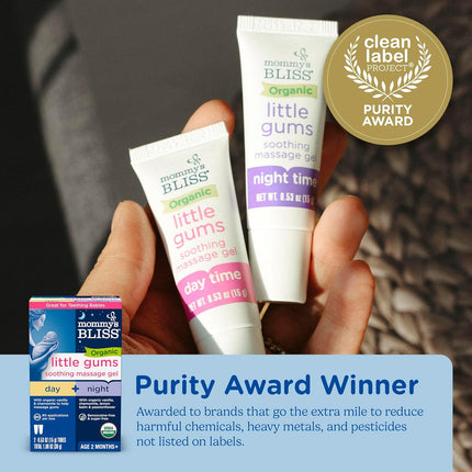 Organic Little Gums Soothing Massage Gel Day & Night Combo