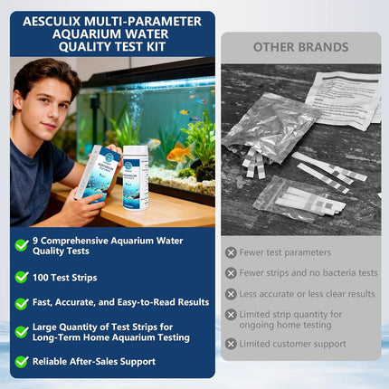 PawHaven RefugioPata 9 in 1 Aquarium Test Strips — Pet Supplies