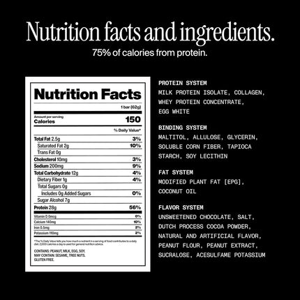 High Protein Bars, Peanut Butter Chocolate Chunk, Pack of 12