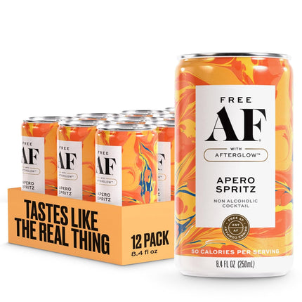 Non-Alcoholic Apero Spritz Sparkling Cocktails, 8.4 oz Cans, 12-Pack