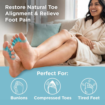 SourceToHome FuenteACasa Mind Bodhi Toe Separators/Toe Spacers - For Men and Women - Large Size – — Home & Lifestyle