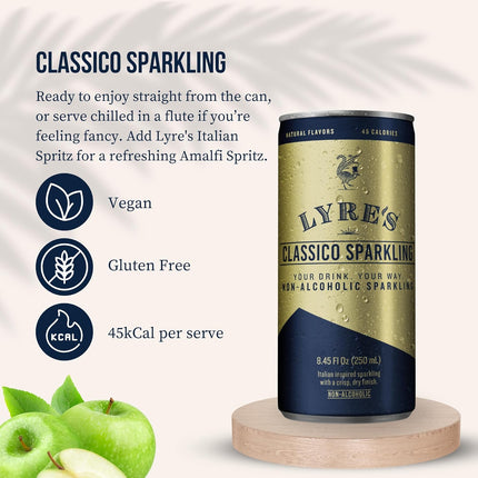 Classico 4-Pack Non-Alcoholic Sparkling Wine Cans