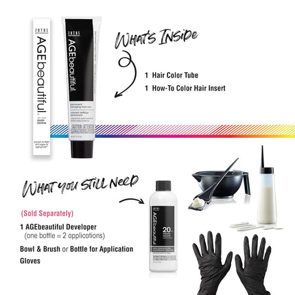 Permanent Hair Color Cream with 100% Gray Coverage