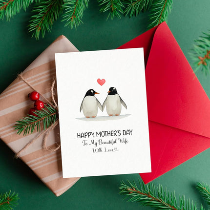 SourceToHome FuenteACasa Mothers Day Card for Wife – Happy Mother's Day To My Beautiful Wife — Home & Lifestyle