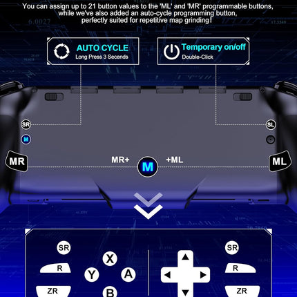 One-Piece Switch-Compatible Joypad Controller Replacement