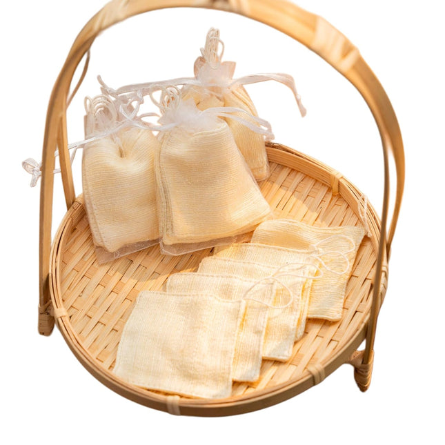 100% Natural Undyed Mulberry Silk Makeup Remover Pads, 10-Pack