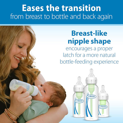Natural Flow Level T Narrow Baby Bottle Nipples, Newborn Slow Flow, 0m+, 100% Silicone, 6-Pack