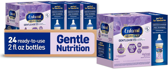 Gentle Ready-to-Feed Infant Formula, 2 fl oz Bottles, 6 ct, 4 Pack