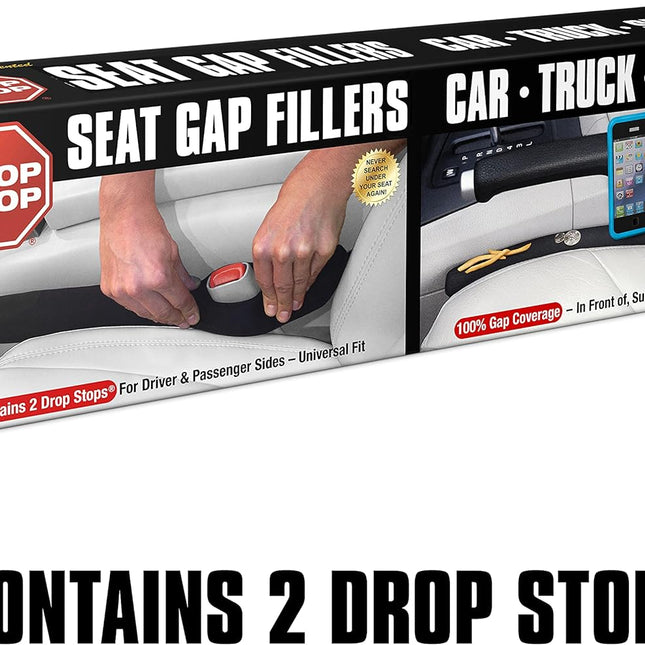 Car Seat Gap Filler Set with Slide Free Pad and Light