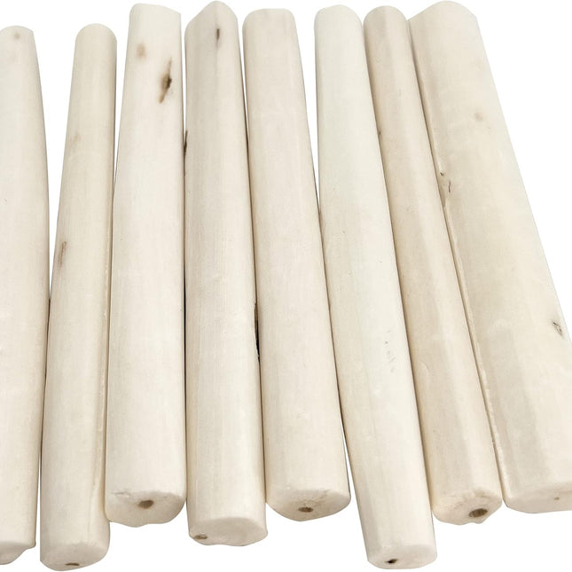 8-Pack Small Sola Wood Skinny Stick Bird Foot Toys