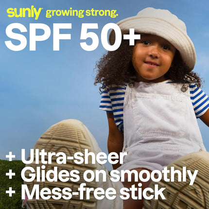 Kids Mineral Sunscreen Face Stick SPF 50, Unscented, 0.53 oz