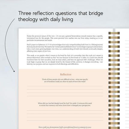 The Bible in a Year 52-Week Guided Study & Reading Plan Notebook