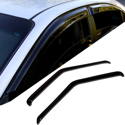 WD-650 Tinted Smoke Out-Channel Window Visor Deflector Rain Guard 4-Piece Set