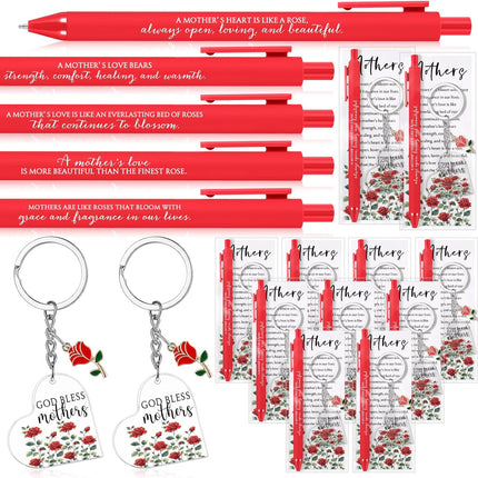18-Set Mother's Day Red Rose Ballpoint Pens