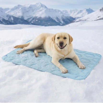 Dog Cooling Mat for Extra Large Dogs, 44 x 30 in, Blue