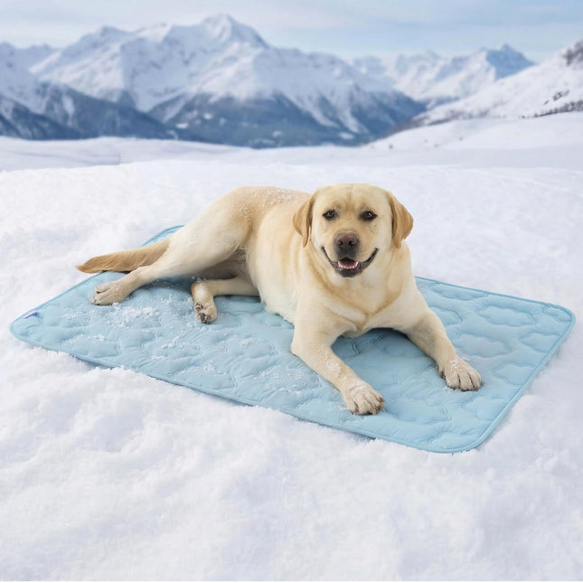 Dog Cooling Mat for Extra Large Dogs, 44 x 30 in, Blue