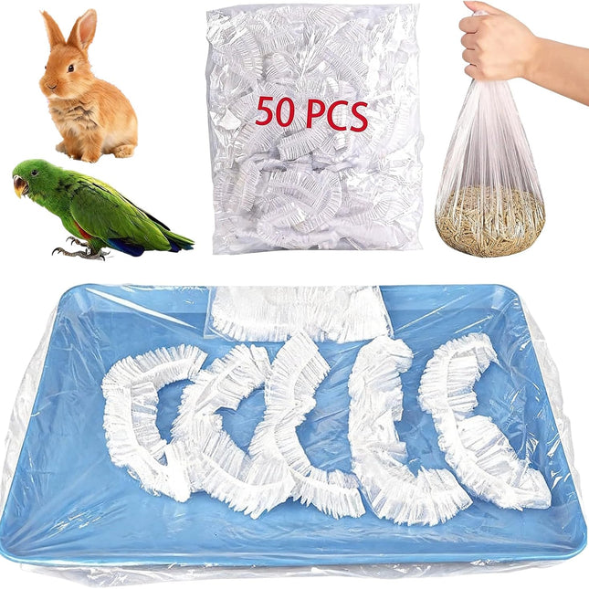 50 Pcs Leak-Proof Bird Cage and Small Animal Liners