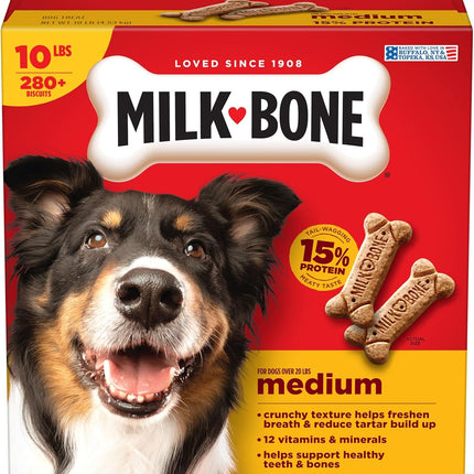 Original Crunchy Dog Treat Biscuits for Medium Dogs, 10 lb