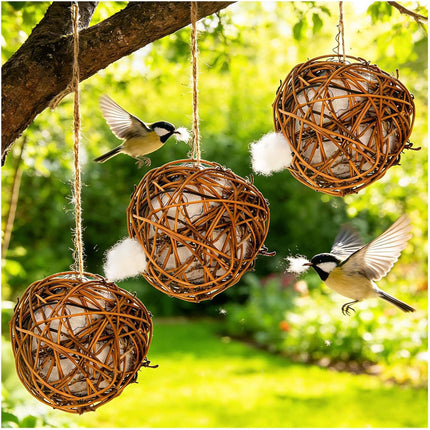 SourceToHome FuenteACasa Bird Nesting Material, Hummingbird Nesters Natural Nesting Material Holder — Home & Lifestyle