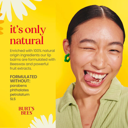 100% Natural Moisturizing Lip Balm - Original Beeswax