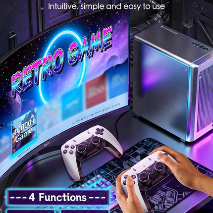 2027 Upgraded Retro Gaming Console Stick Pro - Natural White