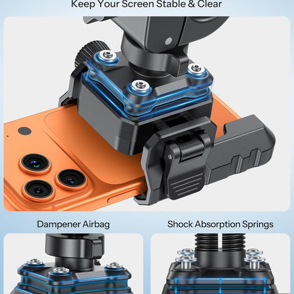 Anti-Vibration Quick Lock Phone Mount for Bike, Motorcycle, E-Bike, Stroller & Scooter